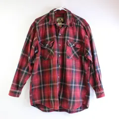 Field & Stream Men's XL Red Plaid Button Up Long Sleeve Flannel 100% Cotton