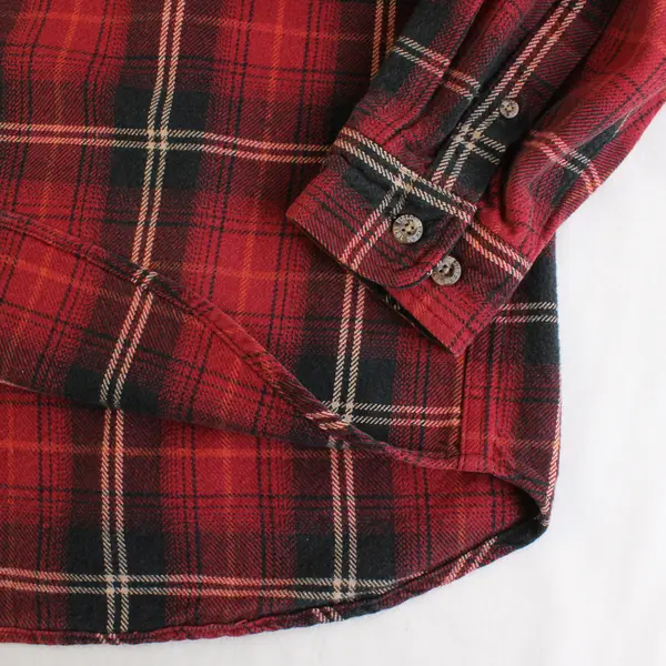 Field & Stream Men's XL Red Plaid Button Up Long Sleeve Flannel 100% Cotton