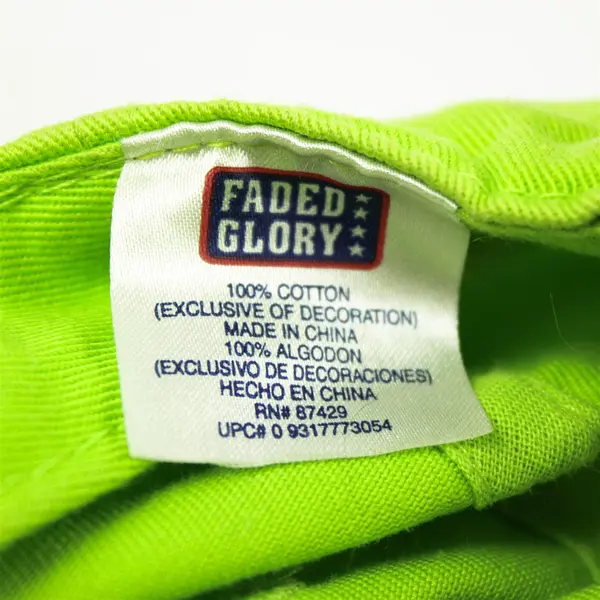 Lot of 2 Adjustable Baseball Caps Pink W & Neon Green Allstars