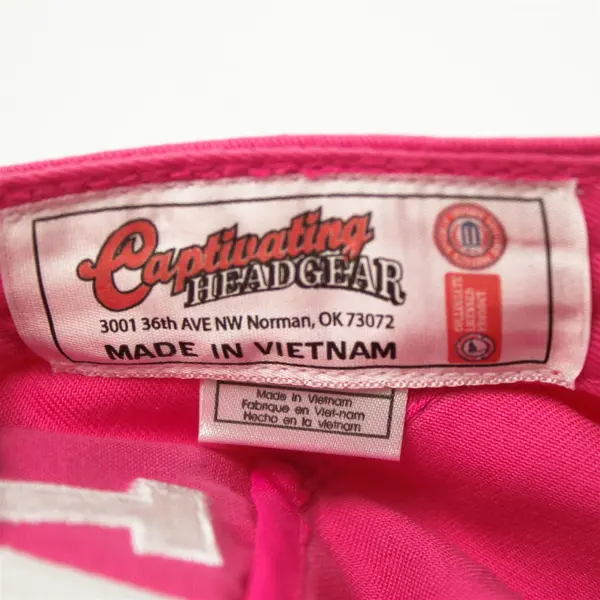 Lot of 2 Adjustable Baseball Caps Pink W & Neon Green Allstars