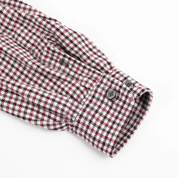 Eddie Bauer Men's L Red Plaid Lightweight 100% Cotton Button Up Shirt