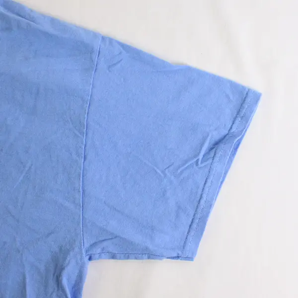 Vtg Gildan Adult L Sky Blue "Citadel Bulldogs" Graphic Short Sleeve Cotton Tee