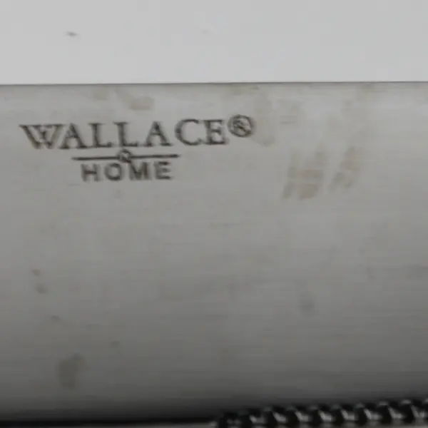 Lot Of 2 Wallace Silver Continental Hammered 18/0 SS Solid Dinner Knives 9.5"