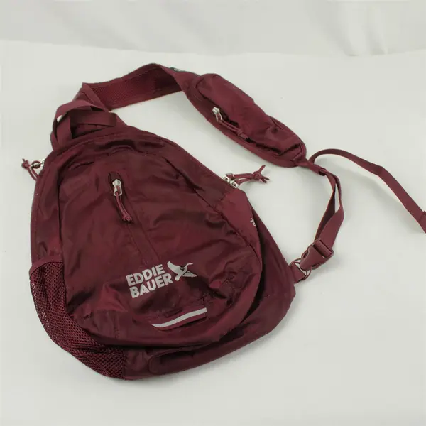 Eddie Bauer Burgundy One-Shoulder Small Backpack Unisex