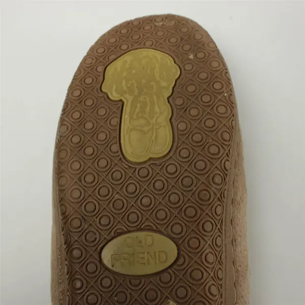 Old Friend Women's Warm Sheepskin Fleece Lined Leather Loafer Moccasin Size 7