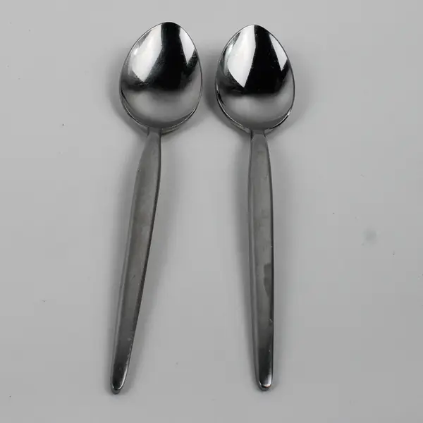 Lot of 2 Washington Forge Northern Sea Pattern SS Oval Soup Spoons 8" Rare