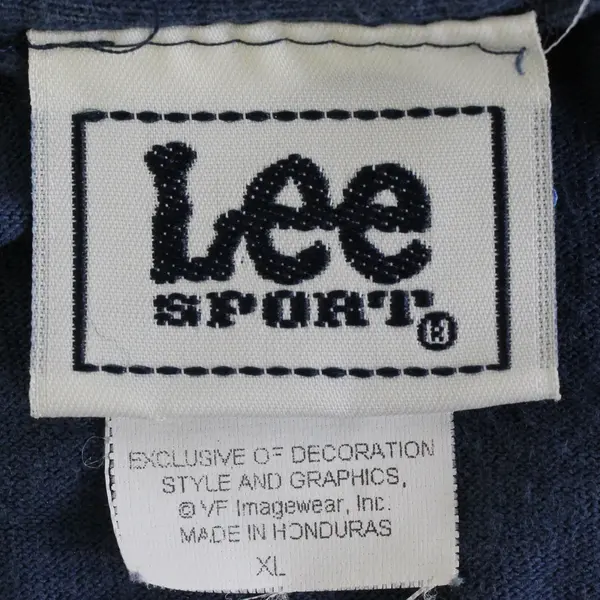 Vintage Lee Sport Men's XL Blue 100% Cotton Boston Red Sox Short Sleeve T-Shirt