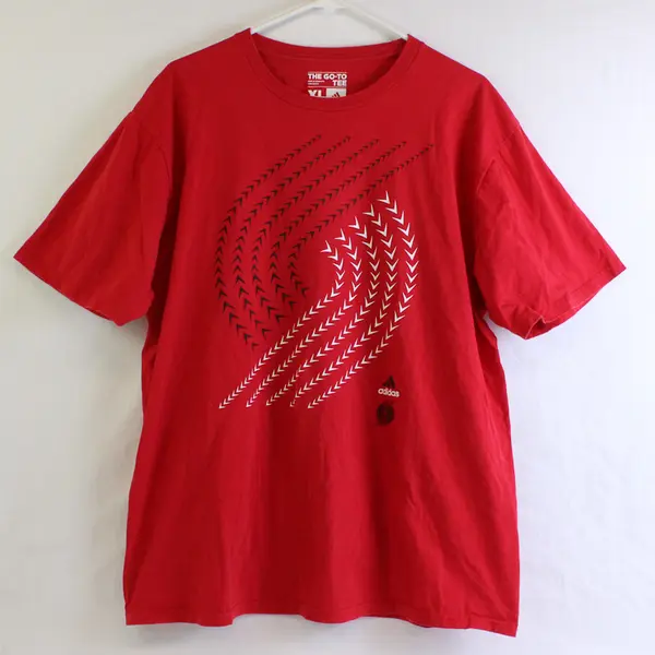Adidas Men's XL Red The Go-To Tee Trailblazers of Portland Graphic T-Shirt