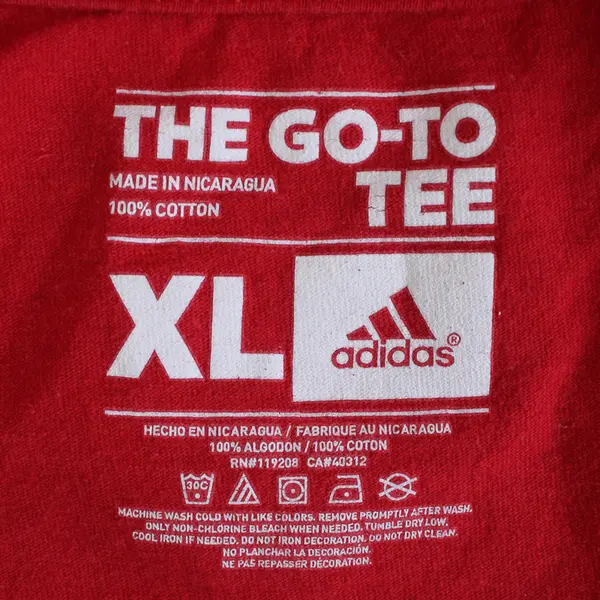 Adidas Men's XL Red The Go-To Tee Trailblazers of Portland Graphic T-Shirt