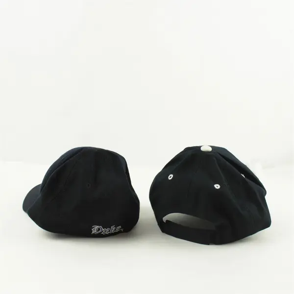 Lot of 2 Baseball Caps Black Duke Size 6 7/8 & Black Central Oregon Hats