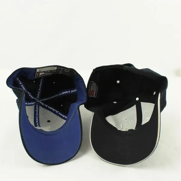 Lot of 2 Baseball Caps Black Duke Size 6 7/8 & Black Central Oregon Hats