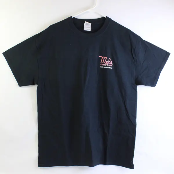 Gildan Adult Size L Black Mels Drive In San Francisco Graphic T Shirt