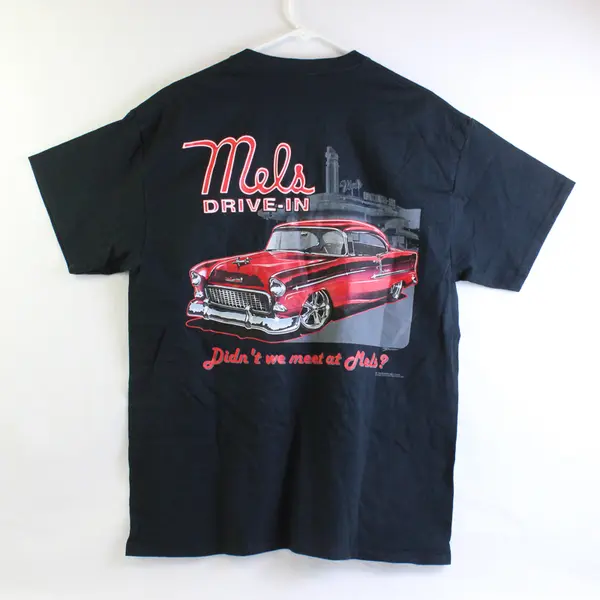 Gildan Adult Size L Black Mels Drive In San Francisco Graphic T Shirt