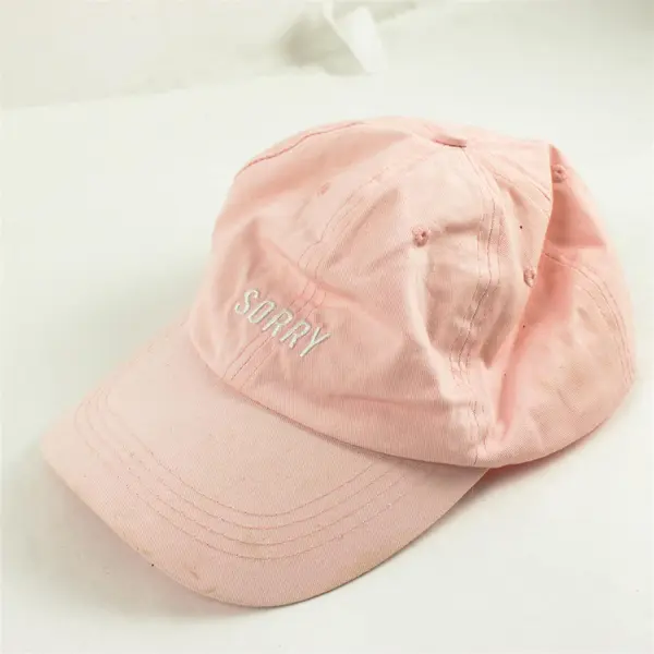 Lot of 2 Adjustable Baseball Caps Pink Sorry & Pink Adidas
