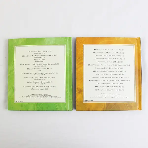 Lot of 2 Classic Composers CD/Book Combo Early Romantic Chopin/Beethoven 2005