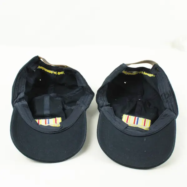 Lot of 2 Adjustable Dark Blue Baseball Caps Asiatic-Pacific Campaign 1941-1945