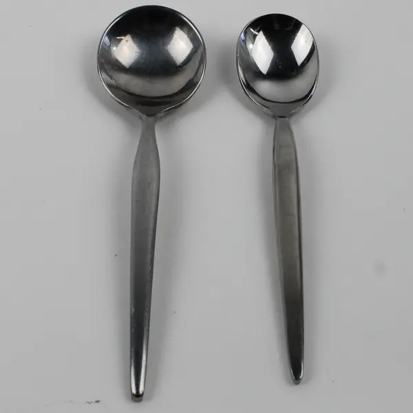 Lot of 2 Washington Forge Northern Sea Pattern SS Sugar & Soup Spoons Rare HTF