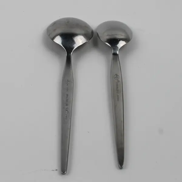 Lot of 2 Washington Forge Northern Sea Pattern SS Sugar & Soup Spoons Rare HTF