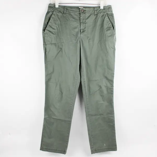 Gap Women's Size 6 Army Green Girlfriend Chino Tapered Leg Pants