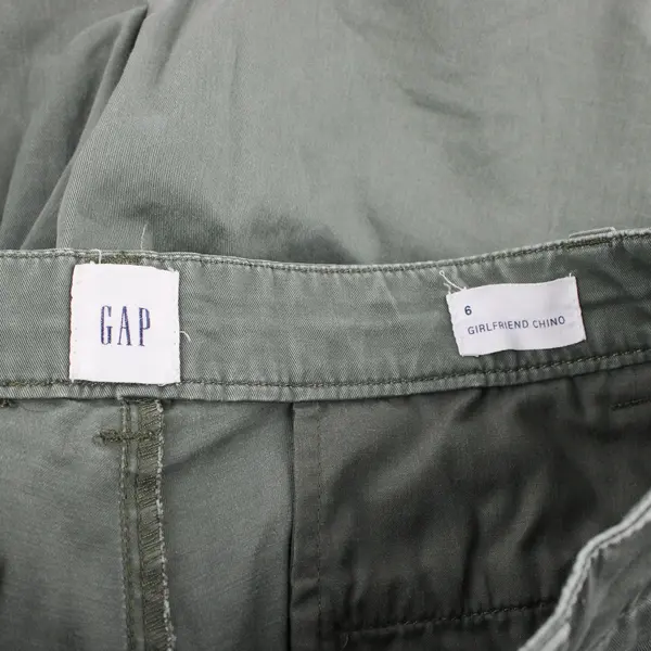 Gap Women's Size 6 Army Green Girlfriend Chino Tapered Leg Pants