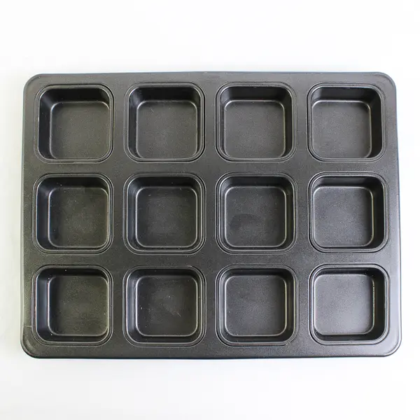 Metallic Brownie Pan 13" x 9.8" Nonstick 12 Squares