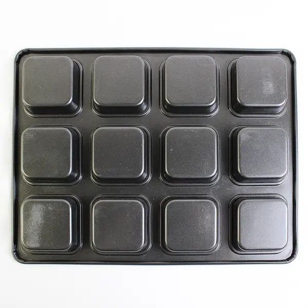 Metallic Brownie Pan 13" x 9.8" Nonstick 12 Squares