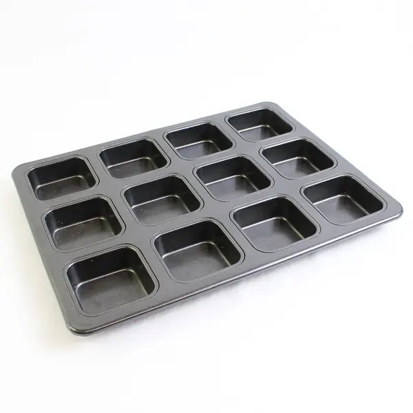 Metallic Brownie Pan 13" x 9.8" Nonstick 12 Squares