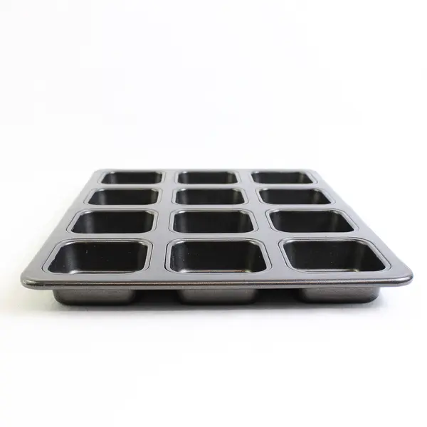 Metallic Brownie Pan 13" x 9.8" Nonstick 12 Squares
