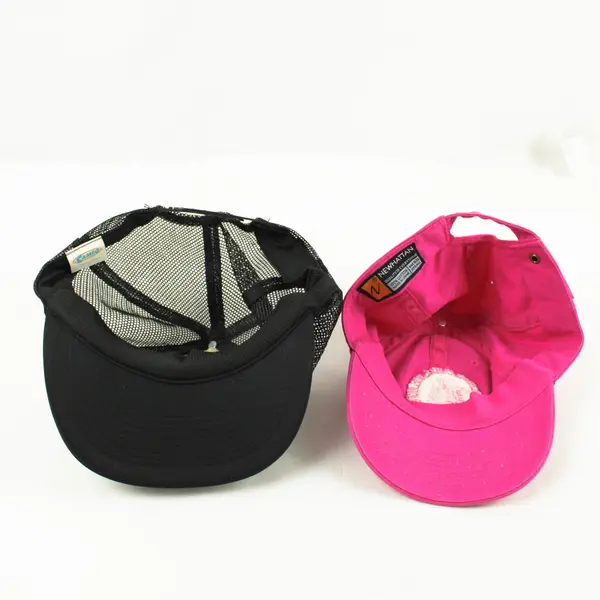 Lot of 2 Adjustable Baseball Caps Pink Durango & Silverton & Black W/Neon