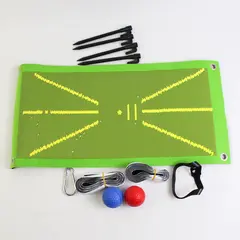 Golf Training Mat for Swing Detection, with Accessories, in box