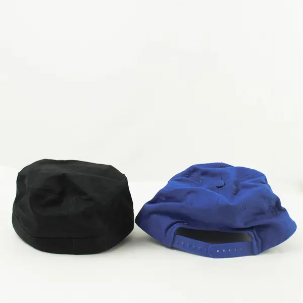 Lot of 2 Hats  Black Engineer Hat & Blue Palm Harbor Homes Adjustable Cap
