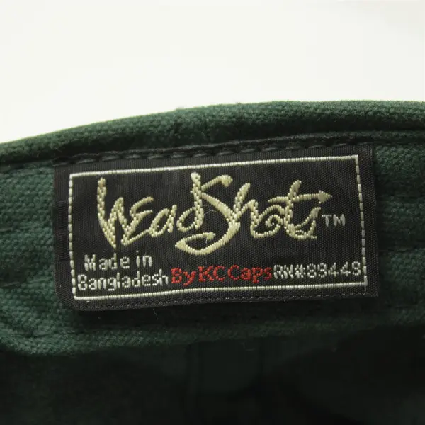 Lot of 2 Adjustable Baseball Caps Green/Brown Cummins & Green Buster's