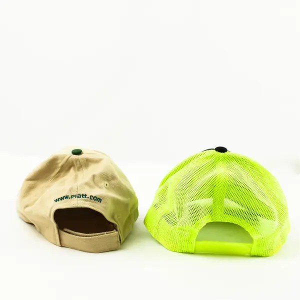 Lot of 2 Adjustable Baseball Caps Platt Electric Brown & J Road Construction