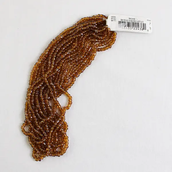 Blue Moon Glass Seed Bead Strands Brown Luster, 8 pc., 2011 New BM22438