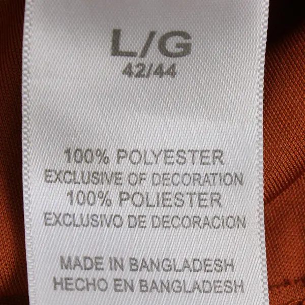 Russel Men's L Burnt Orange Texas Longhorns Polo Shirt Embroidered UT Logo