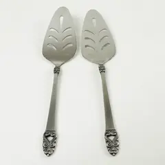 Set of 2 Grace Symphony Stainless Pierced Pie Servers