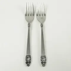 Grace Symphony Stainless Steel Salad Forks Set of 2 Pre-Owned