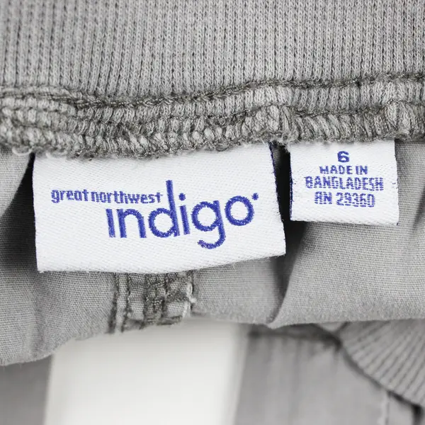 Great Northwest Indigo Women's Sz 6 Gray Cotton Blend Stretch Tapered Leg Pants