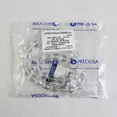 Preciosa Ornela Czech Round Faceted Transparent String Beads, 12mm, New 