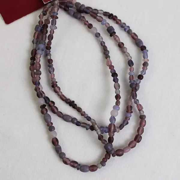 Bead Gallery Purple Glass Small Mix String Beads, #85922 New 
