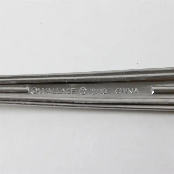 Lot of 3 Wallace Silver Column Pattern 18/10 SS Salad Forks 7.25" Rare HTF Piece