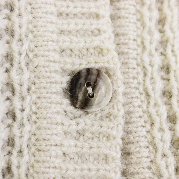 VTG Gaeltarra Adult M 36" Aran Handloomed 100% Wool Cardigan Made in Ireland