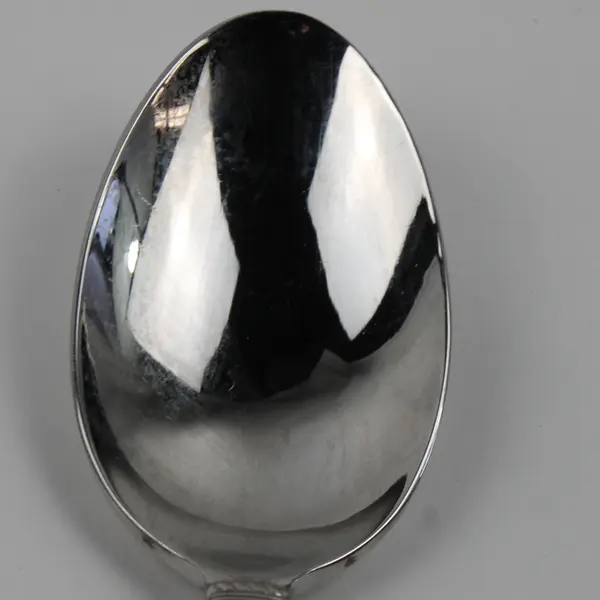 Lot of 3 Wallace Silver Coin Edge Pattern 18/10 SS Oval Soup Spoons 7.5" Good