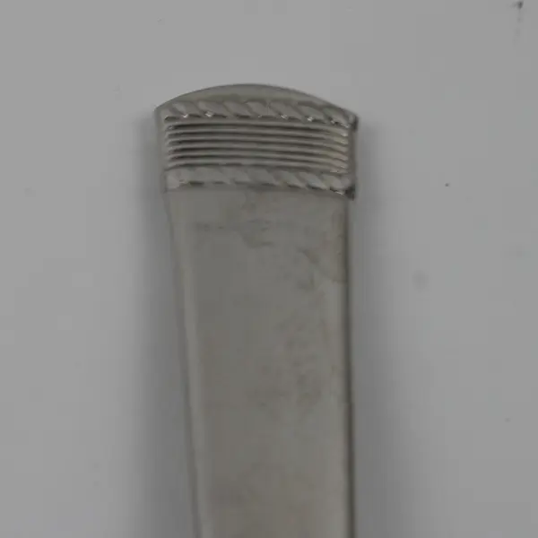 Lot of 3 Wallace Silver Coin Edge Pattern 18/10 SS Oval Soup Spoons 7.5" Good