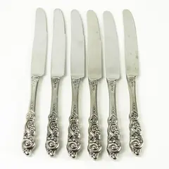 Set of 6 Oneida Barcelona Stainless "New French" Hollow Knives