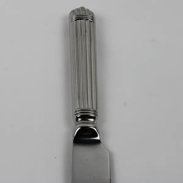 Lot of 4 Wallace Silver Chardonnay Pattern 18/10 SS Dinner Knives 9.5" Good