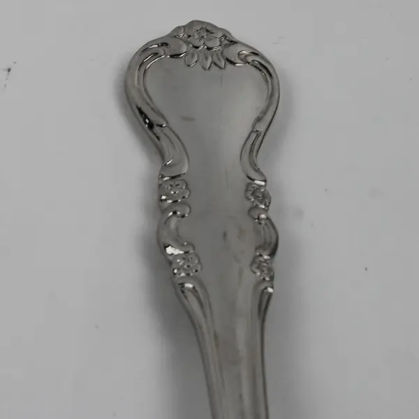 Lot of 2 Wallace Silver Colby Pattern 18/8 SS HTF Rare 1 Teaspoon 1 Sugar Spoon