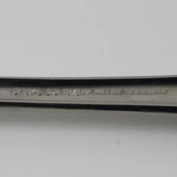 2 Wallace Silver Colby Pattern 18/8 SS HTF Rare Shell Ladle & Serving Fork Good