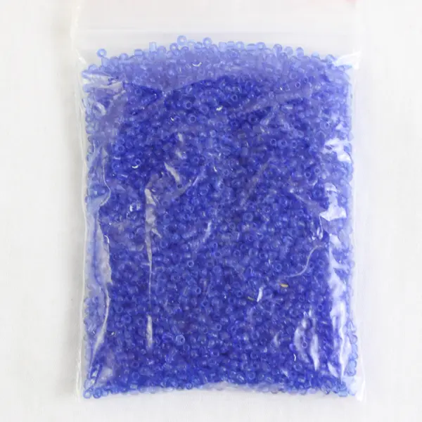 3 x Small Bags of Mini Craft Seed Beads, Blue and Assorted Colors