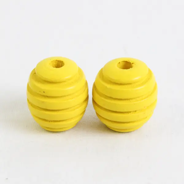 Lot of 14 Large Painted Wooden Beads